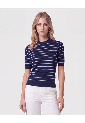 Camiseta En Tejido De Punto   Para Mujer Azul Patprimo Patprimo