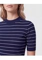 Camiseta En Tejido De Punto   Para Mujer Azul Patprimo de Patprimo
