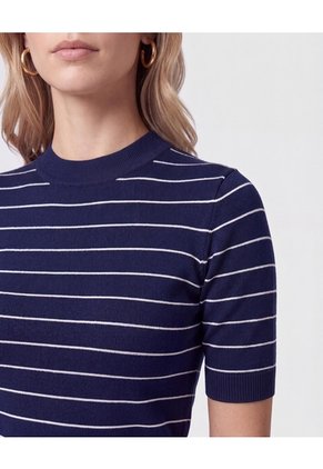 Camiseta En Tejido De Punto Para Mujer Azul Patprimo