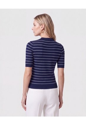 Camiseta En Tejido De Punto Para Mujer Azul Patprimo