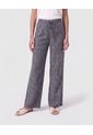 Pantalón De Bota Ancha Con Cordón   Para Mujer Azul Patprimo de Patprimo