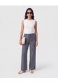 Pantalón De Bota Ancha Con Cordón   Para Mujer Azul Patprimo de Patprimo