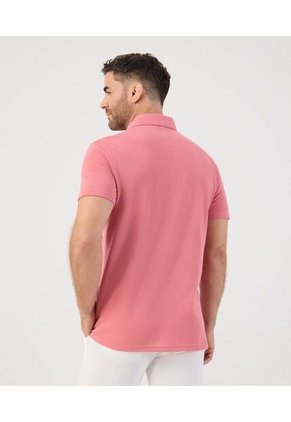 Polo Con Bolsillo Para Hombre Rosa Patprimo