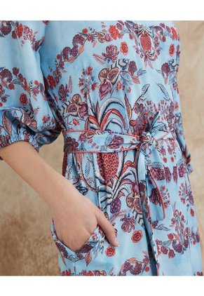 Vestido Para Mujer Manga 3/4 Color Azul Claro Marca Patprimo #30170996