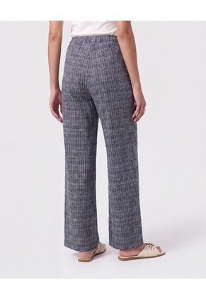 Pantalón De Bota Ancha Con Cordón Para Mujer Azul Patprimo
