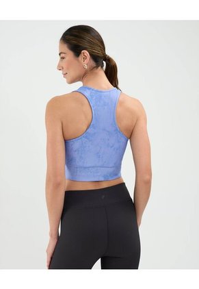 Top Deportivo Estampado  Para Mujer Azul Patprimo