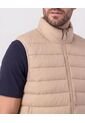Chaleco Acolchado Cuello Alto   Para Hombre Café Patprimo de Patprimo