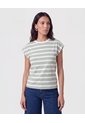 Camiseta Con Hombro Estructurado   Para Mujer Verde Patprimo de Patprimo