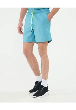 Bermuda Running Con Boxer Interno Para Hombre Azul Patprimo