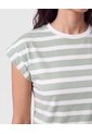 Camiseta Con Hombro Estructurado   Para Mujer Verde Patprimo de Patprimo