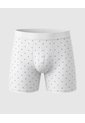 Bóxer Medio Con Estampado  X1 Para Hombre Blanco Patprimo de Patprimo