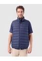 Chaleco Acolchado Cuello Alto   Para Hombre Azul Patprimo de Patprimo