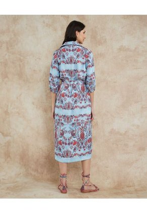 Vestido Para Mujer Manga 3/4 Color Azul Claro Marca Patprimo #30170996