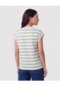 Camiseta Con Hombro Estructurado   Para Mujer Verde Patprimo de Patprimo