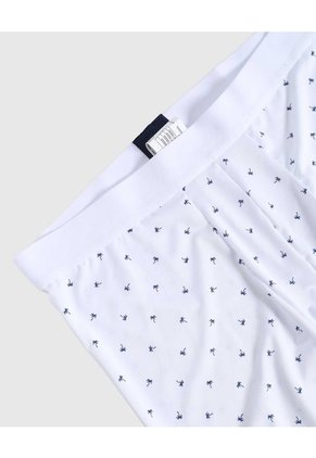 Bóxer Medio Con Estampado X1 Para Hombre Blanco Patprimo