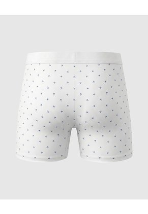 Bóxer Medio Con Estampado X1 Para Hombre Blanco Patprimo