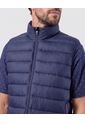 Chaleco Acolchado Cuello Alto   Para Hombre Azul Patprimo de Patprimo