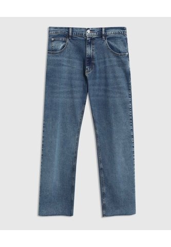 Jean Straight De Tiro Medio  Curvy  Para Mujer Azul Patprimo Patprimo