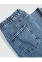 Jean Straight De Tiro Medio  Curvy  Para Mujer Azul Patprimo de Patprimo