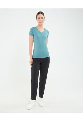 Camiseta Manga Corta Para Mujer Azul Patprimo