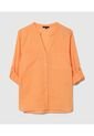Blusa Para Mujer Manga Larga Color Naranja Marca Patprimo #30123160 de Patprimo