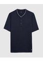 Pijama Corta Con Botones   Para Hombre Azul Patprimo de Patprimo