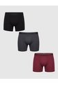 Set X3 Boxers Con Ajuste  X3 Para Hombre Negro Patprimo de Patprimo