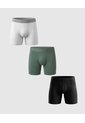 Set X3 Bóxer Unicolor De Soporte Anatómico  X3 Para Hombre Negro Patprimo de Patprimo
