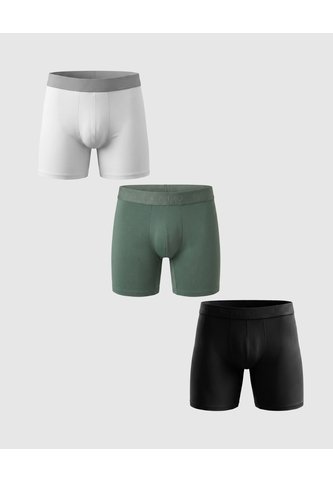 Set X3 Bóxer Unicolor De Soporte Anatómico  X3 Para Hombre Negro Patprimo Patprimo
