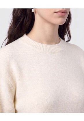 Saco De Punto Básico Para Mujer Blanco Patprimo