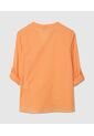 Blusa Para Mujer Manga Larga Color Naranja Marca Patprimo #30123160 de Patprimo