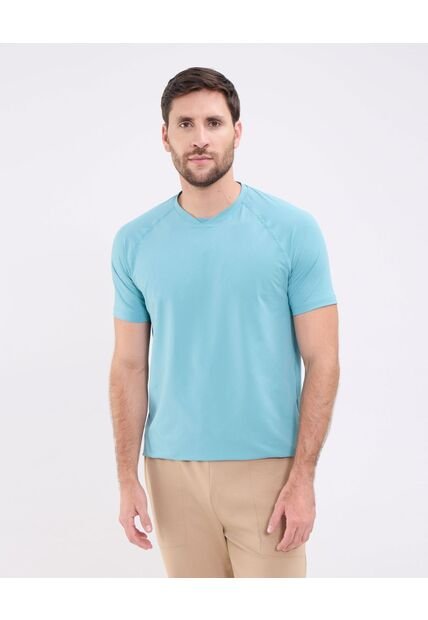 Camiseta Con Textura   Para Hombre Azul Patprimo