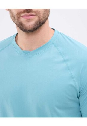 Camiseta Con Textura Para Hombre Azul Patprimo