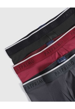 Set X3 Boxers Con Ajuste X3 Para Hombre Negro Patprimo