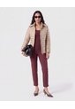 Pantalón Slim De Tiro Alto Con Aberturas  Para Mujer Vino Patprimo de Patprimo