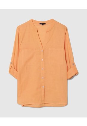 Blusa Para Mujer Manga Larga Color Naranja Marca Patprimo #30123160