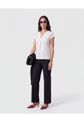 Pantalón De Bota Recta   Para Mujer Negro Patprimo