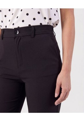 Pantalón De Bota Recta   Para Mujer Negro Patprimo