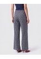 Pantalón De Bota Ancha Con Cordón   Para Mujer Azul Patprimo de Patprimo