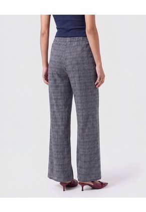 Pantalón De Bota Ancha Con Cordón Para Mujer Azul Patprimo