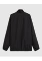 Chaqueta Unicolor Tipo Rompe Vientos   Para Hombre Negro Patprimo de Patprimo