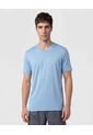 Camiseta Deportiva Unicolor   Para Hombre Azul Patprimo de Patprimo