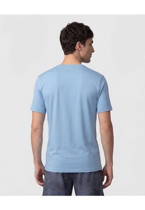 Camiseta Deportiva Unicolor Para Hombre Azul Patprimo