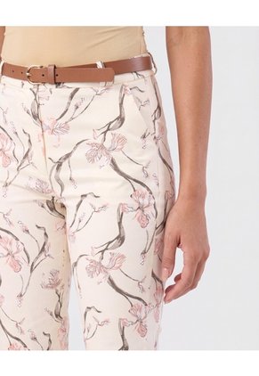 Pantalón Tobillero Ajuste Sastre  Para Mujer Blanco Patprimo