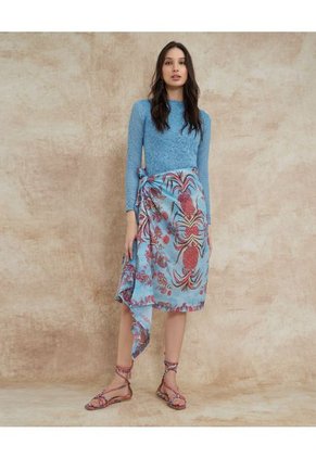 Body Para Mujer Manga Larga Color Azul  Marca Patprimo #30200009