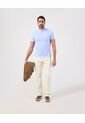 Polo Slim Fit Cuello Mao Y Bolsillo   Para Hombre Azul Patprimo de Patprimo