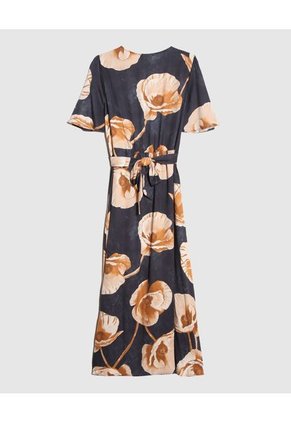 Vestido Para Mujer Manga Corta Color Azul Oscuro Marca Patprimo #30171019