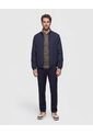 Chaqueta Doble Faz Con Cuello Alto   Para Hombre Azul Patprimo de Patprimo