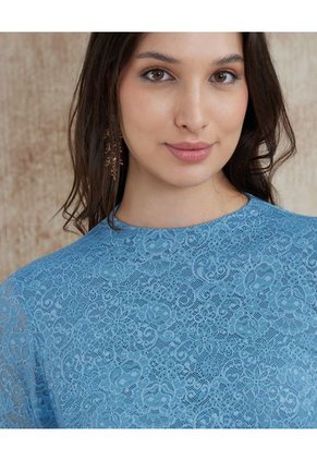 Body Para Mujer Manga Larga Color Azul  Marca Patprimo #30200009