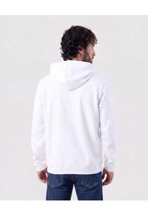 Buzo Con Capucha Y Bolsillo Kangoo Para Hombre Blanco Patprimo